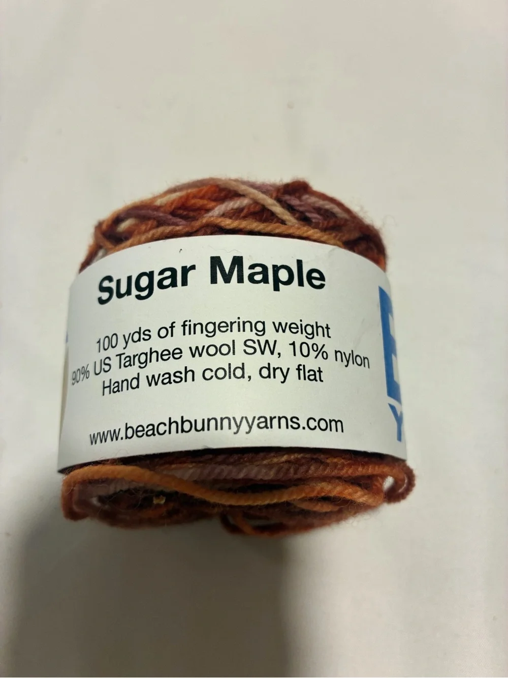 Beach Bunny Yarn skein Sugar Maple